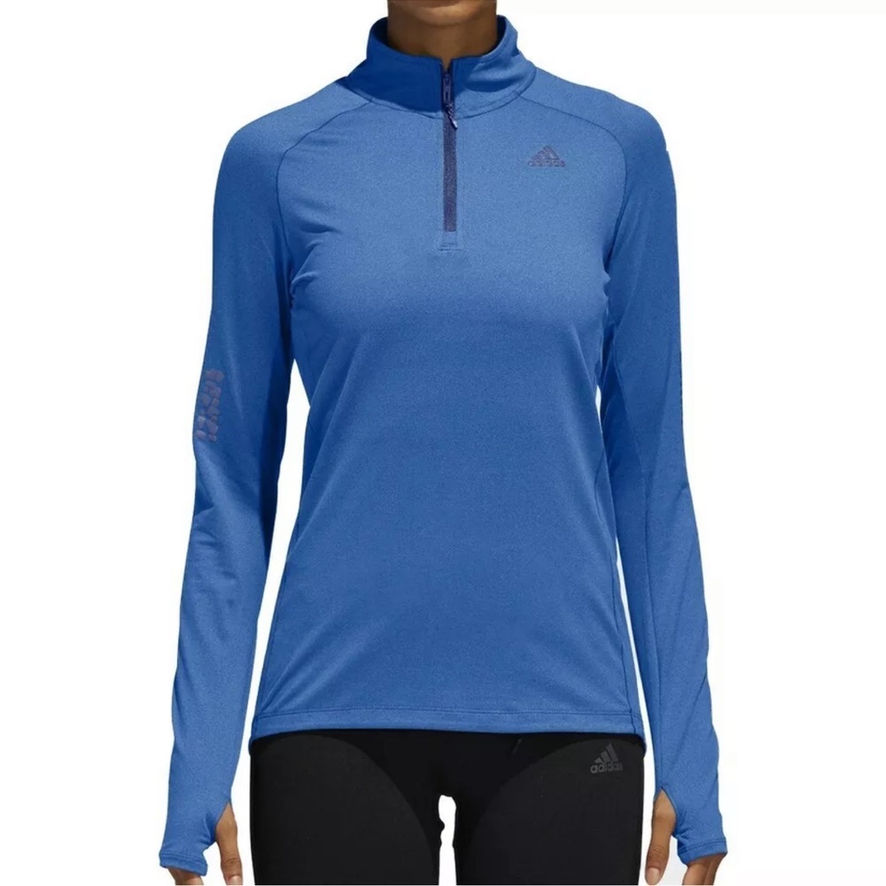 ADIDAS NWT CLIMALITE SUPERNOVA 1/2 ZIP L/S TOP WORKOUT GEAR